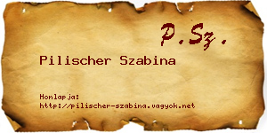 Pilischer Szabina névjegykártya